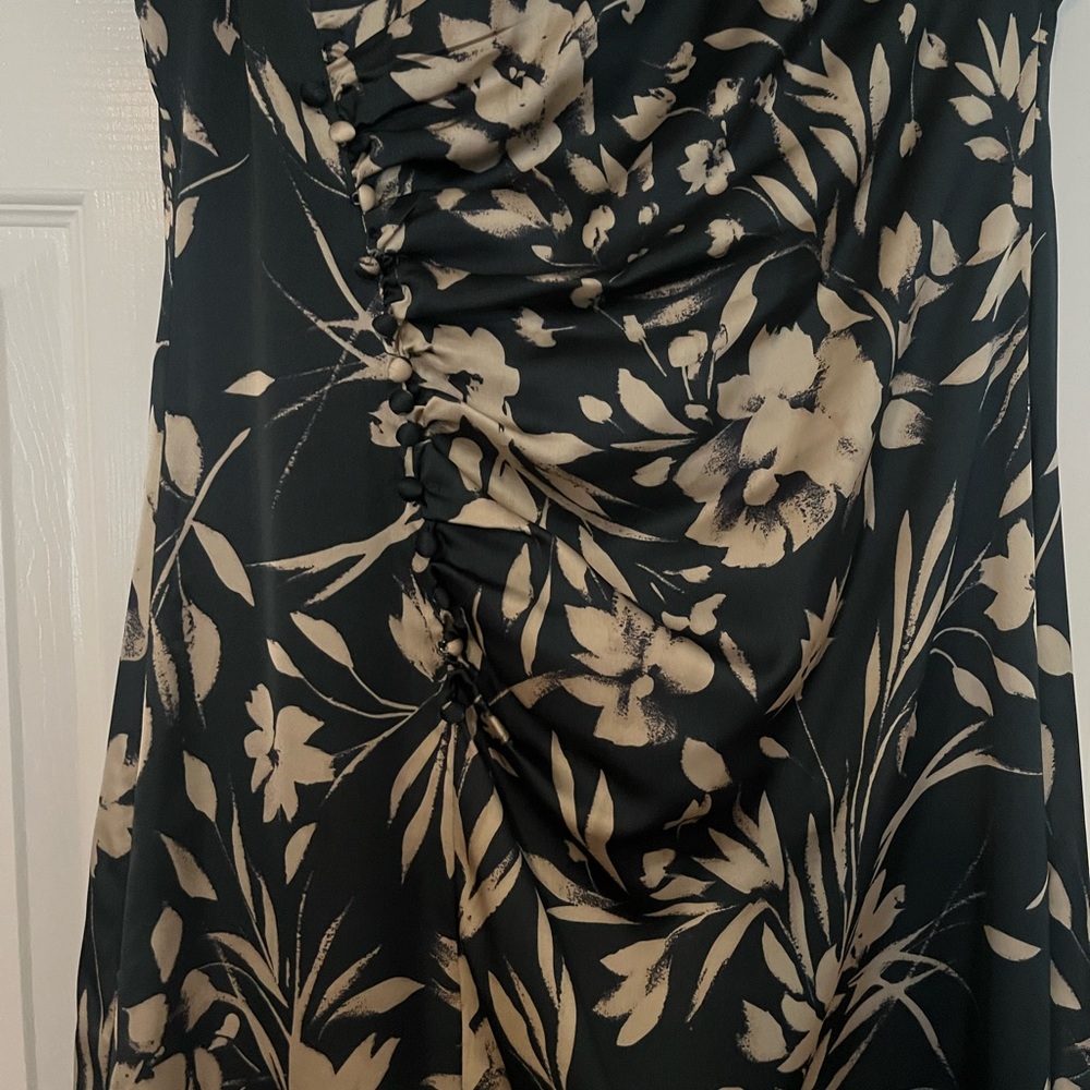 Petal & Pup Black and Cream Floral Maxi Dress